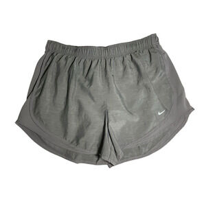 Nike Womens Dri-Fit Tempo Running Shorts DB4487 Size Large L Heather Gray Grey
